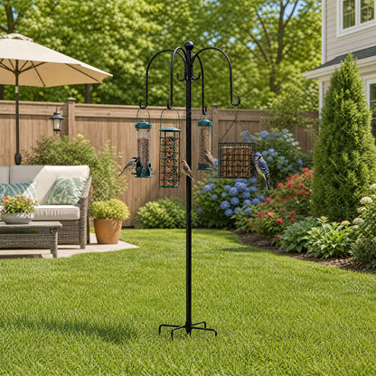 Bird Feeder Station 8 Hooks 224cm Outdoor | HomeAndLiving