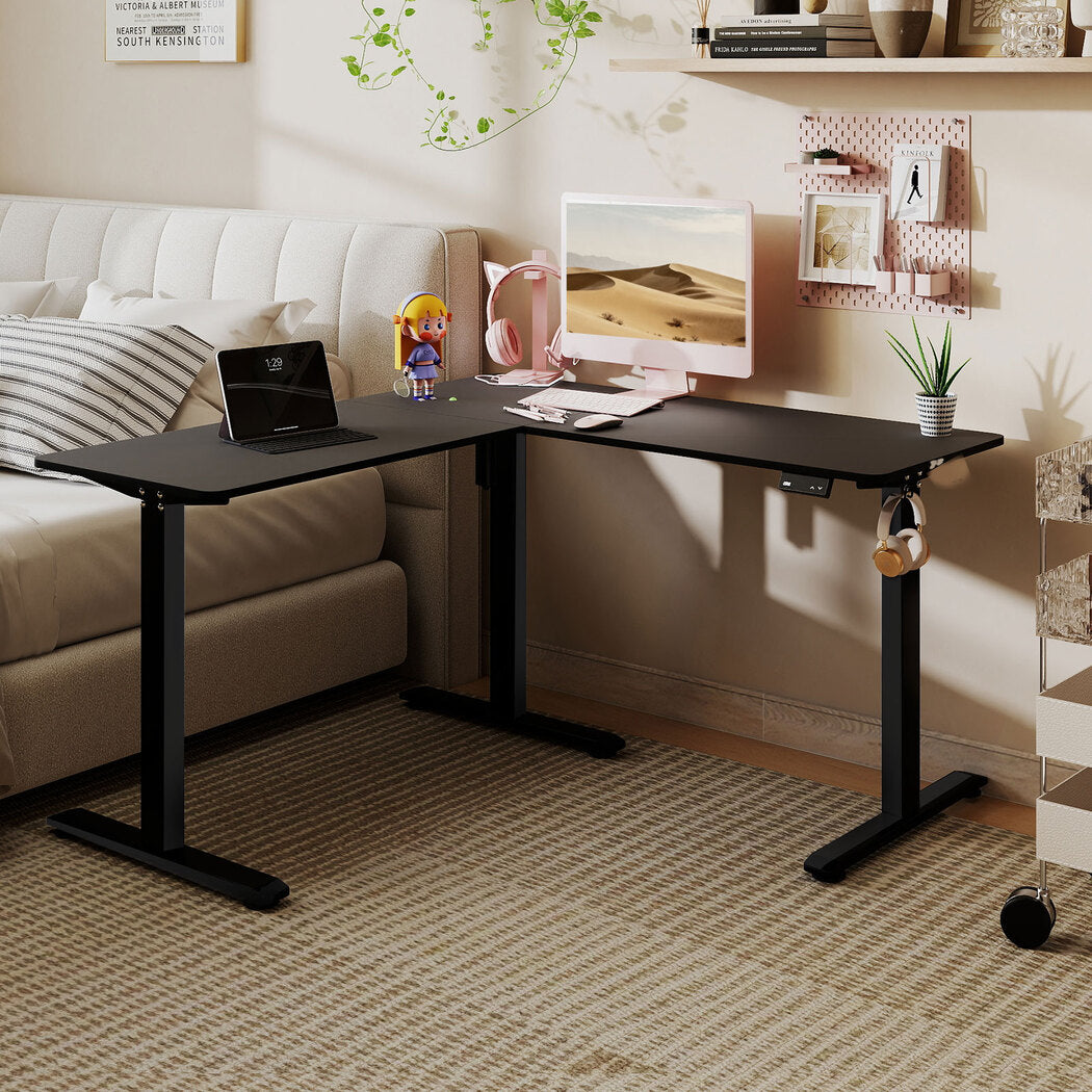 Electric Standing Desk Adjustable 130x130x72cm