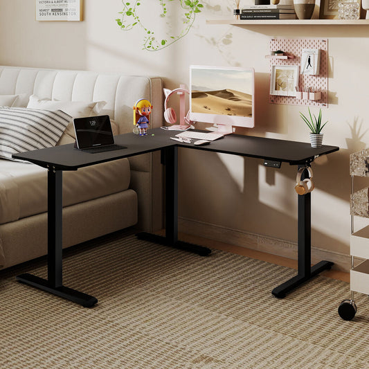 Electric Standing Desk Adjustable 130x130x72cm