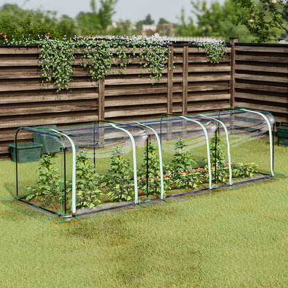 Greenhouse Tunnel Transparent Steel 80x80cm