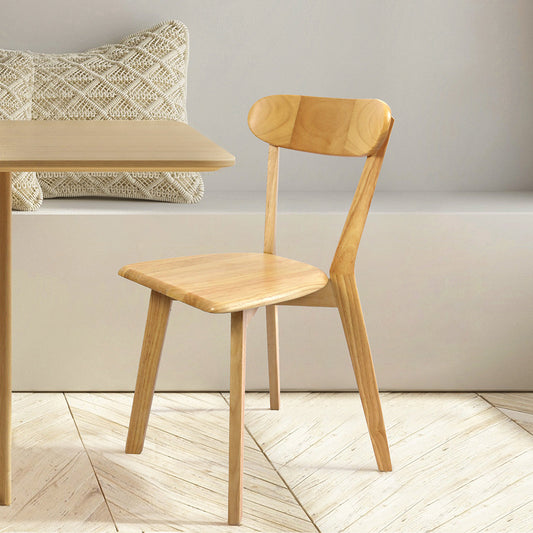 Functional 6x Dining Chairs Wooden Kitchen Chair  Scandi Inspired
