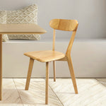 Functional 6x Dining Chairs Wooden Kitchen Chair  Scandi Inspired