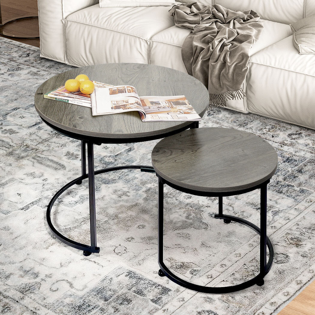 Grey coffee table 60x50.5cm