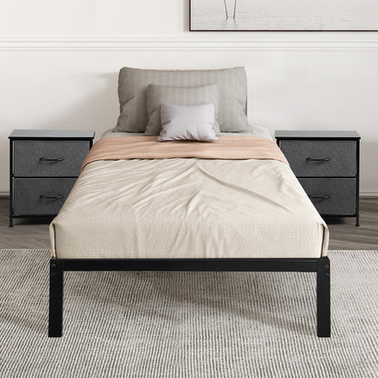 Stylish Metal Bed Frame Heavy Duty Storage Space  Easy Assembly
