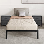 Stylish Metal Bed Frame Heavy Duty Storage Space  Easy Assembly