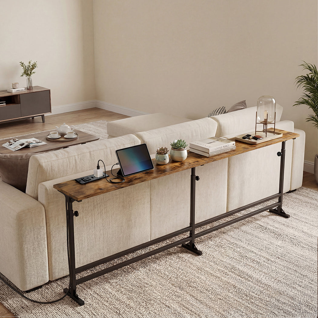 Narrow Console Table Behind Sofa Power Ports | HomeAndLiving