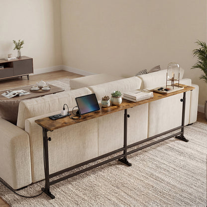 Narrow Console Table Behind Sofa Power Ports | HomeAndLiving