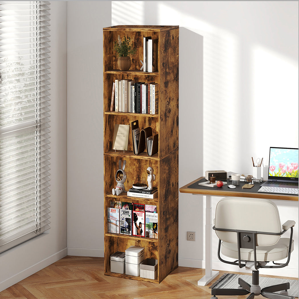 Tall Bookshelf Storage Unit 40x24x178.5cm