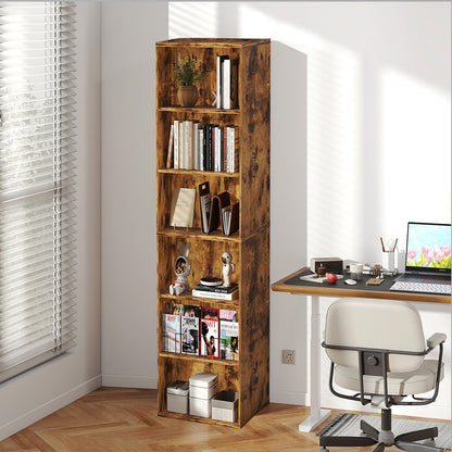 Tall Bookshelf Storage Unit 40x24x178.5cm