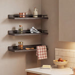 Floating Wall Shelves Set 3 Paulownia Wood | HomeAndLiving