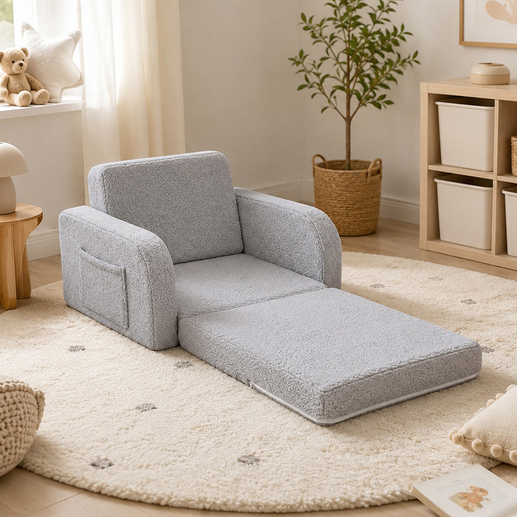 Kids Sofa 3-In-1 Fold Out Chair 91x52x25cm