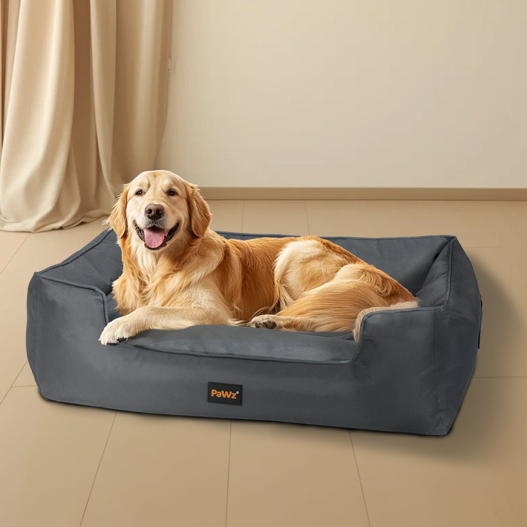 Waterproof Dog Calming Bed Grey 120x90x27cm
