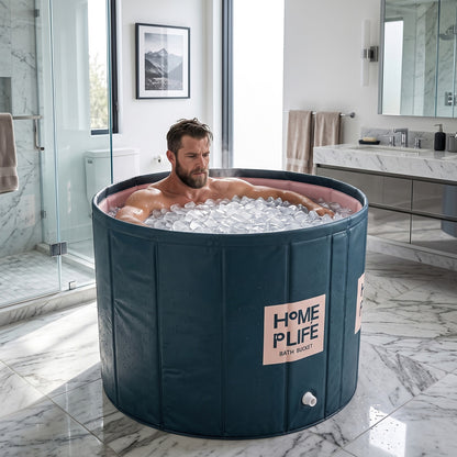 Portable Foldable Bathtub Green 80x80cm