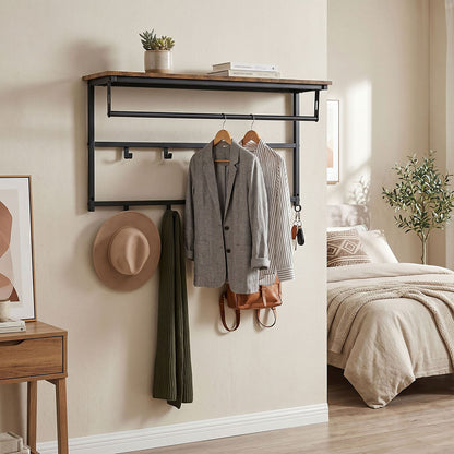 Wall Shelf Coat Rack 16x16cm