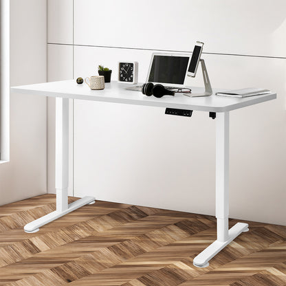 Elegant Motorised Standing Desk Adjustable 140cm White 1000x 1MM
