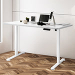 Elegant Motorised Standing Desk Adjustable 140cm White 1000x 1MM