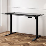 Contemporary Motorised Standing Desk Frame Black Single Motor  Sleek