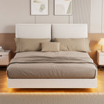 Cozy Double Floating Bed Frame  Space-Saving Design Classic