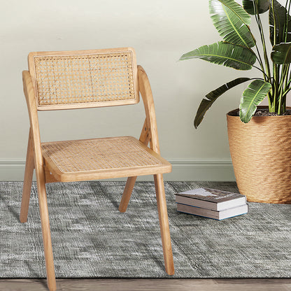 Contemporary 6X Dining Chairs Foldable Accent  Space-Saving Design