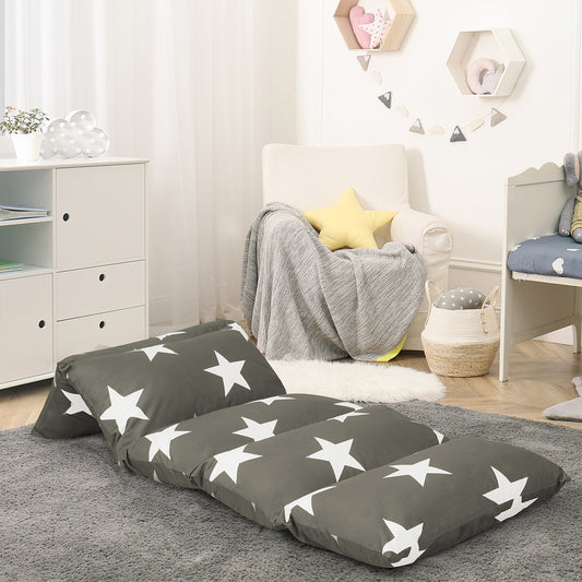 Minimalist Foldable Mattress Kids Pillow Dark Grey Medium  Premium