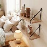Floating Wall Shelves Rustic Set 2 | HomeAndLiving