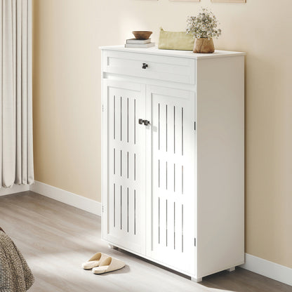 Shoe Cabinet Storage White 78x37x116cm