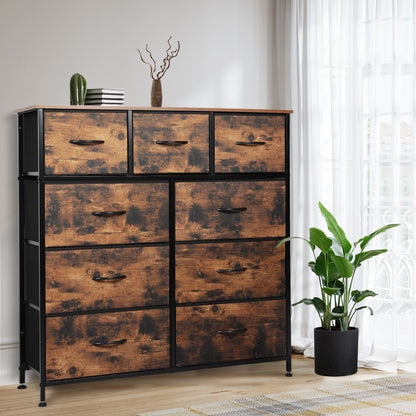 Storage Cabinet Tower Brown Fold 100x30x99cm