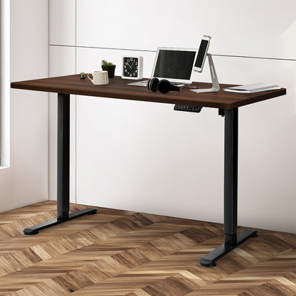 Premium Motorised Standing Desk Height 120cm Walnut 800x 1.5MM