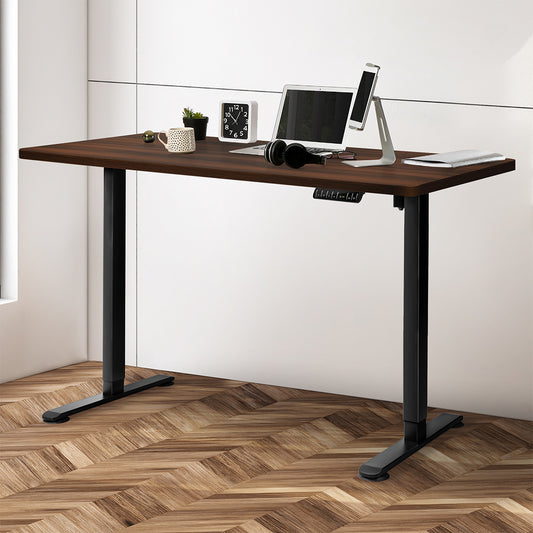 Premium Motorised Standing Desk Height 120cm Walnut 800x 1.5MM