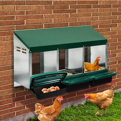 Chicken Coop Green Hutch 80x52x78.5cm