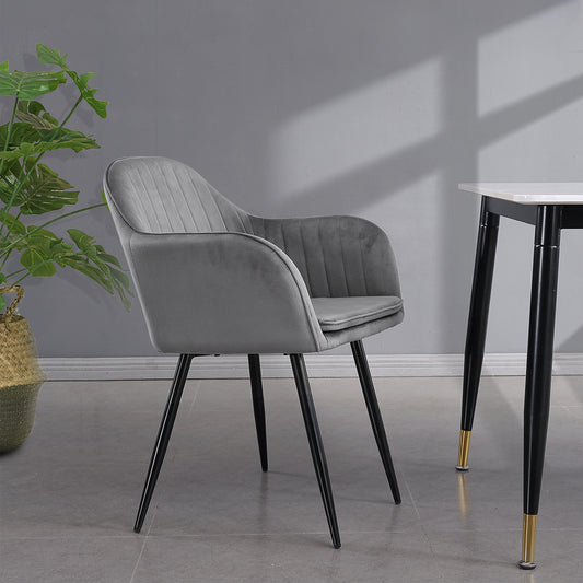 Elegant 4x Armchair Lounge Chair Accent  Scandi Inspired Design