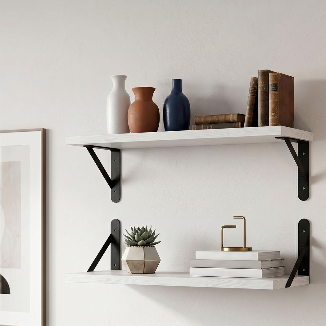 Floating Wall Shelves 2pc Deep Mounted | HomeAndLiving