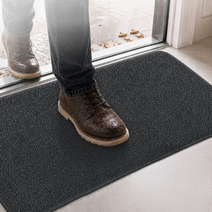 Grey Non Slip Door Mat 80x50x1cm