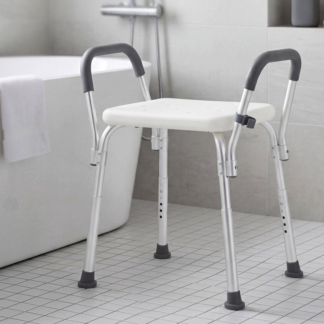 Adjustable Shower Chair Bath Seat Arms | HomeAndLiving - 7