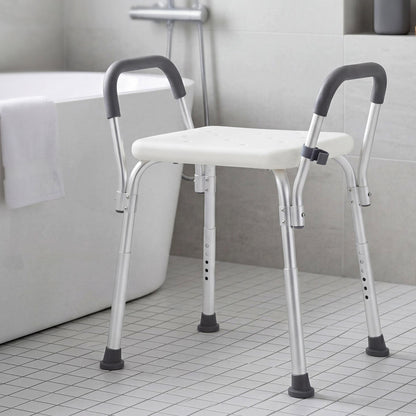 Adjustable Shower Chair Bath Seat Arms | HomeAndLiving - 7