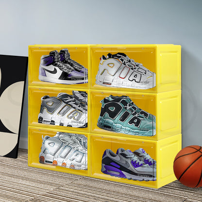 Sneaker Display Case Yellow 35.5x26x21cm