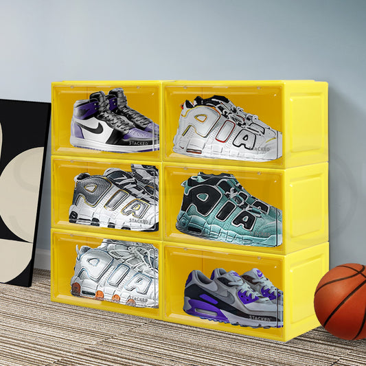 Sneaker Display Case Yellow 35.5x26x21cm