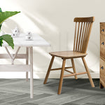 Contemporary 8x Dining Chairs Kitchen Windor Oak  Wood Finish