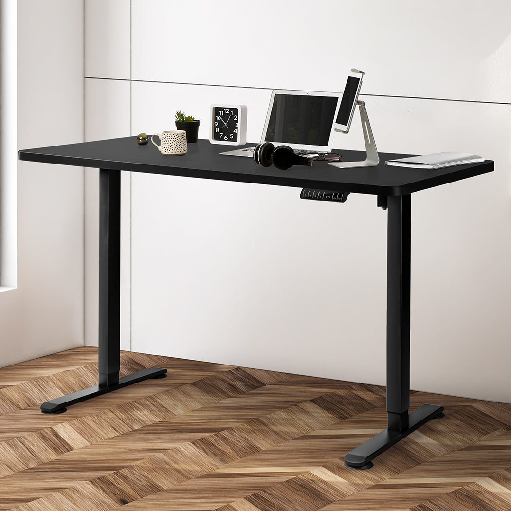 Stylish Motorised Standing Desk Height 120cm Black 800x 1.5MM  Soft