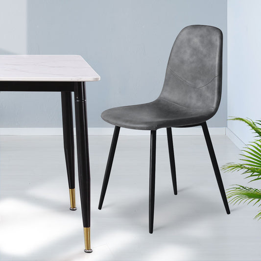 Elegant 8x Dining Chairs Kitchen Eames  Easy Assembly Classic