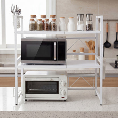 Microwave Shelf 3 Tier Adjustable Kitchen Rack | HomeAndLivi