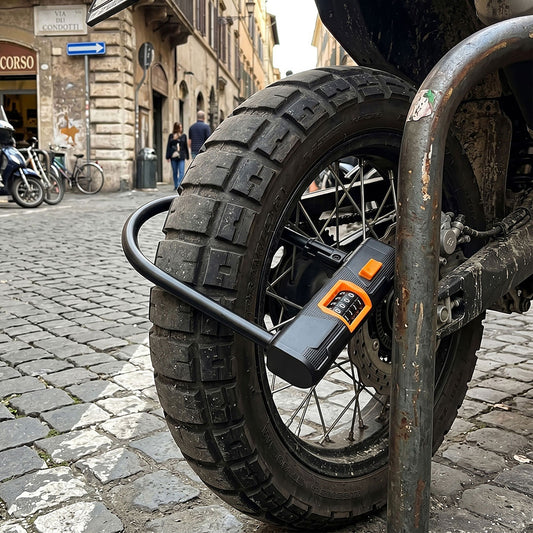 Bike Lock 4 Digit Combination Bicycle D Lock Security Cable Anti Theft Scooter