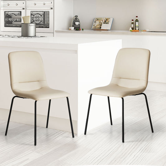 Premium Stackable Dining Chairs Kitchen Beige  Multipurpose Use