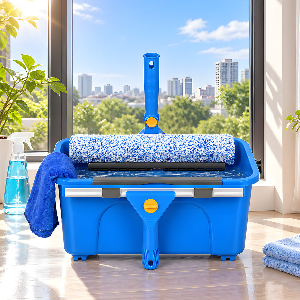 Window Cleaning Kit With Extendable Pole 42x23x18.5cm