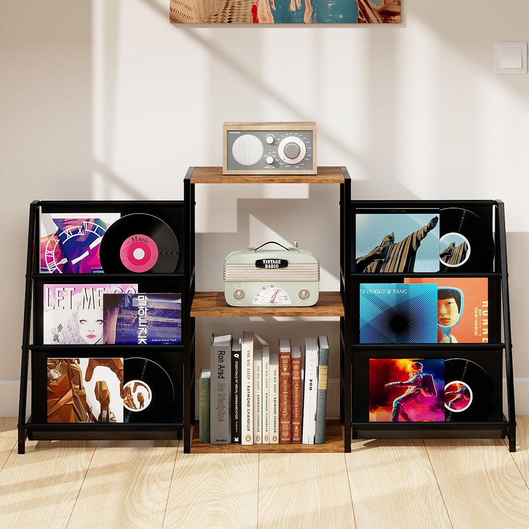 Vinyl Record Stand Storage 125x30x74cm
