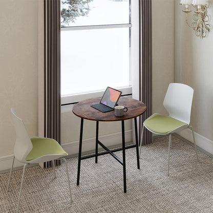 Round Dining Table 80cm Brown 80x80x76cm