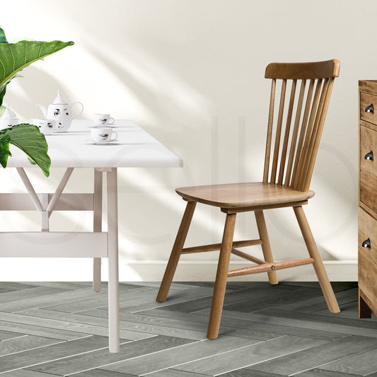 Ergonomic 6x Dining Chairs Kitchen Windor Oak  High Back Support