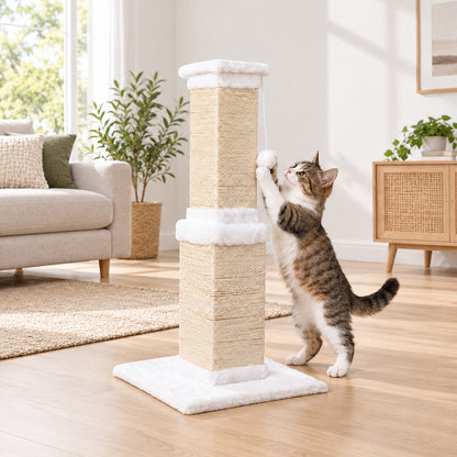 Cat Scratching Post Tall Sisal 40x36cm