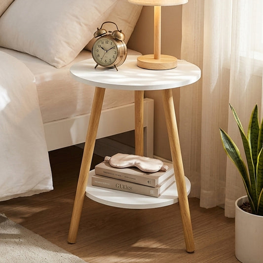 Round Coffee Table 2-Tier Side Table | HomeAndLiving