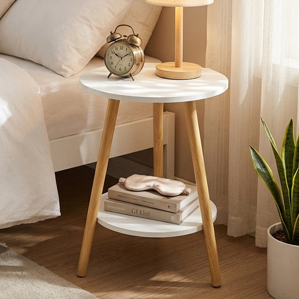  Round Coffee Table 2-Tier Side Table | HomeAndLiving